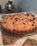 Torta de banana y frutos secos