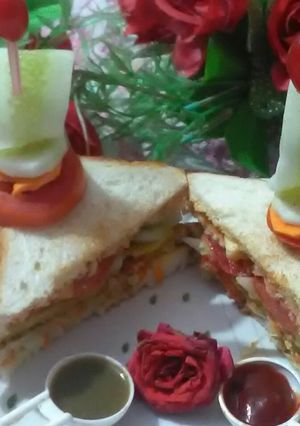 A picture of Veg Club Sandwitch.