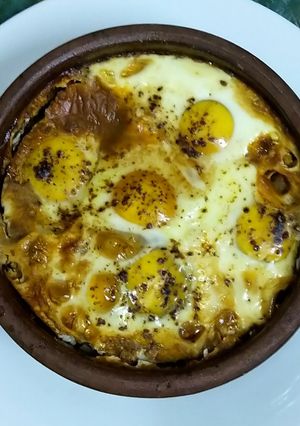 صورة لوصفة طاجن فول بالبيض