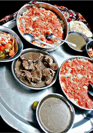 صورة لوصفة الفتة المصرية 🇪🇬
