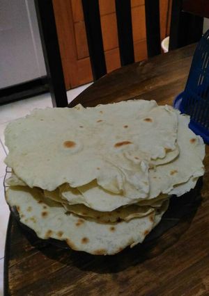 Foto resep Kulit tortila / Flour tortila/ roti pita/ kulit kebab Italy