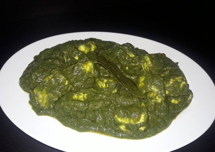 Creamy palak paneer