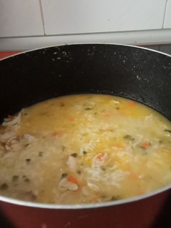 Una foto de Asopado de arroz con pollo