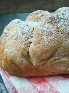 Fonott csokis kalács (glutén-,tej-,tojás-,cukor-,szója-,élesztőmentes) recept fotója