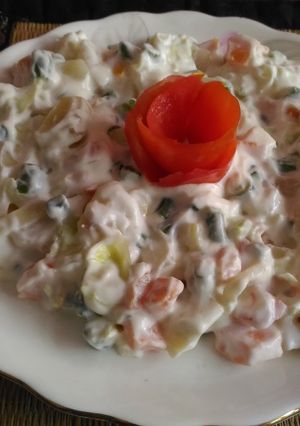 A picture of Russian salad.