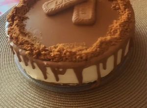 Foto principal de Tarta de galletas Lotus sin cuajada sin gelatina