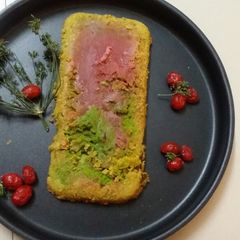 A picture of Fennel Seed Beetroot Marble Brownie.