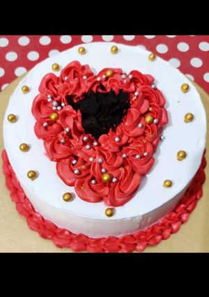 রেড ভেলভেট কেক(ডিম ছাড়া) (red velvet cake recipe in Bengali) রেসিপির প্রধান ছবি