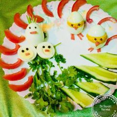 A picture of Easter Chicks Deviled Egg.