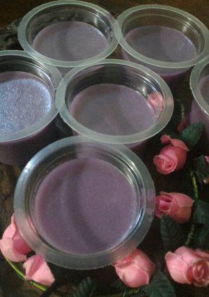Foto resep puding ubi ungu