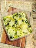 Steamed Broccoli Potato with Cheese