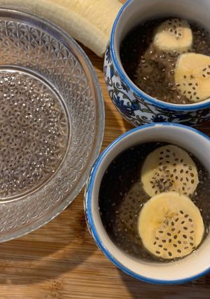 A picture of Chocolate chia pudding.