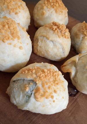 Una foto de Boios de acelga sin gluten (con tapas de empanadas)