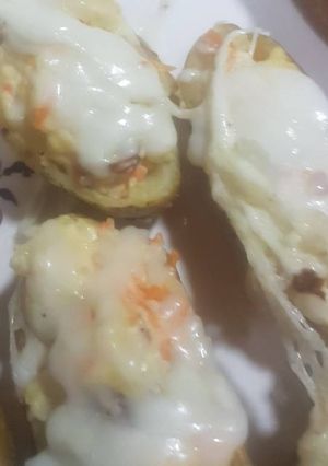 صورة لوصفة قوارب البطاطس 😋😋🤗🤗