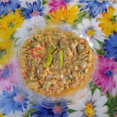 A picture of Jhatpat taiyar turai ki bhaji 😋.