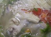 Gambar sayur sop jamur enoki
