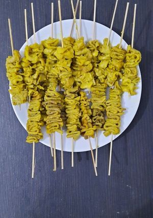 Foto resep Sate kulit usus bubur ayam