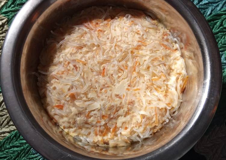 Resep Terbaru 355) Bihun Wortel Tahu Kukus Enak Sederhana