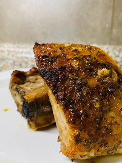 Una foto de Costillar de cerdo al ajo