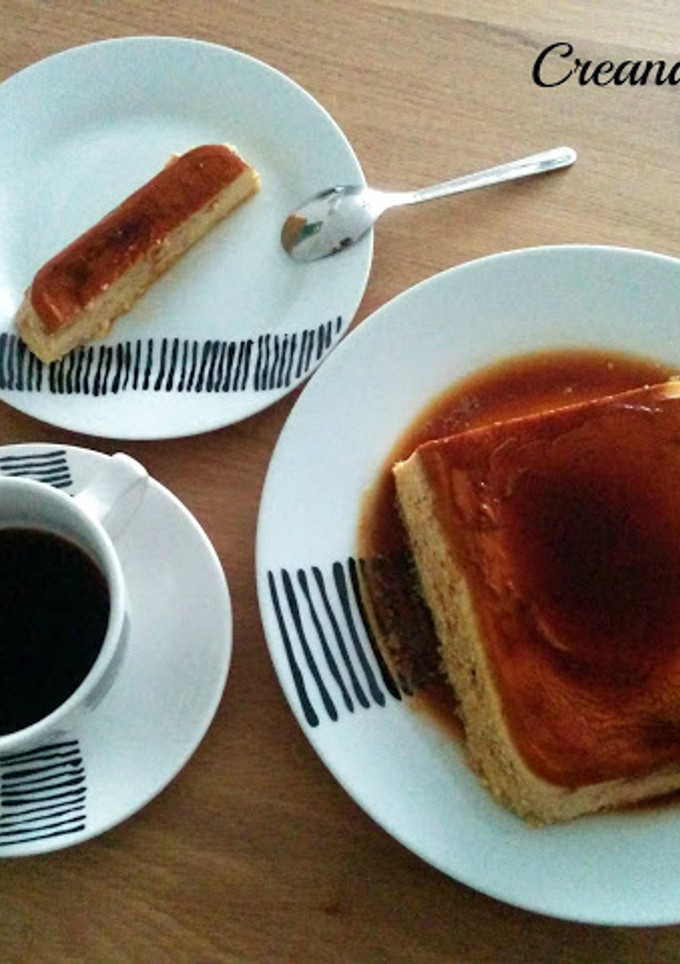Una foto de Flan de queso mascarpone en microondas