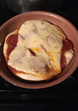Una foto de Pizza de sartén