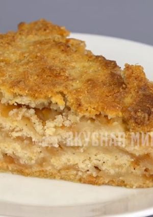 Фото Безумно вкусный яблочный пирог из сухого теста.