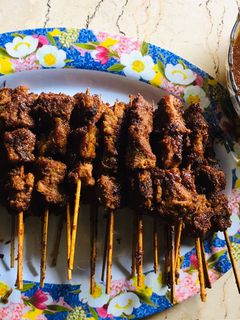 Foto resep Sate Daging Bumbu Kacang