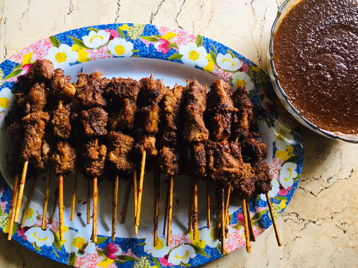 Resep: Sate Daging Bumbu Kacang Ekonomis