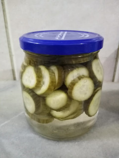 A picture of Pickled cucumber.