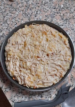 Una foto de Tortilla de fideos en microondas