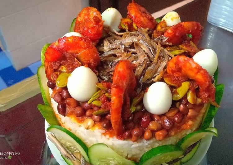 Recipe of Super Quick Homemade Nasi lemak Cake