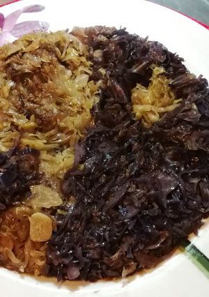 Una foto de Col yin yang vegano🌱vegetariana