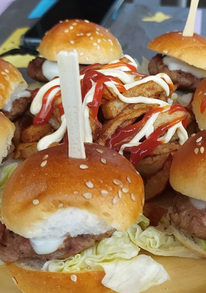 Una foto de Mini hamburguesas caseras