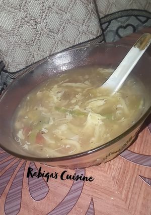 A picture of Hot & Sour Soup With Noodles.