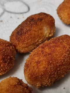 Una foto de Croquetas de jamón con panificadora