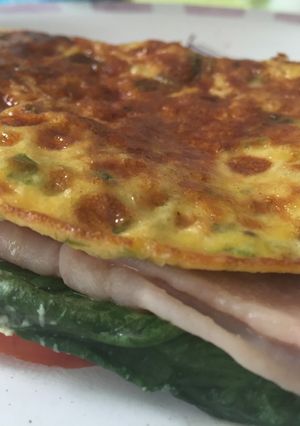 Una foto de Omelette completo