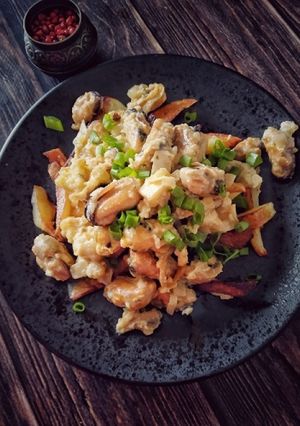 Фото Морепродукти в соусі «блю-чиз».