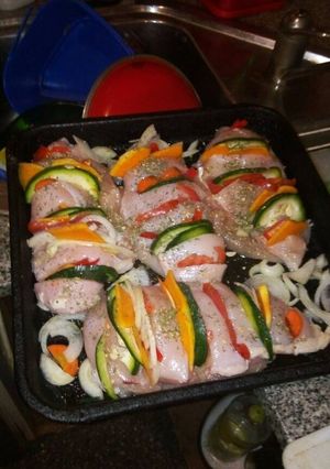 Una foto de Pechuguitas rellenas 😋 👌
