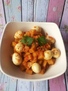 Foto resep Sambel goreng kentang & telur puyuh