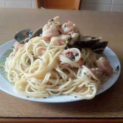 Una foto de Spaghetti con frutti di mare
