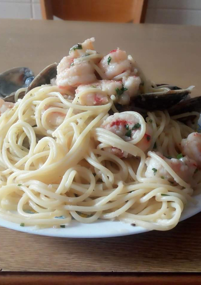 Una foto de Spaghetti con frutti di mare