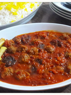عکسی از دستور خورشت کوفته قلقلی با زرشک