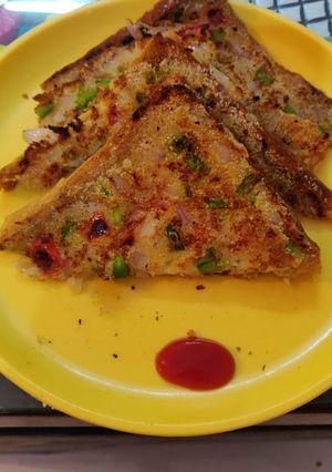 A picture of Bread pizza.