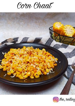 A picture of Italian style corn chaat.