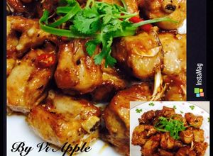 Hình của món sườn non ram.