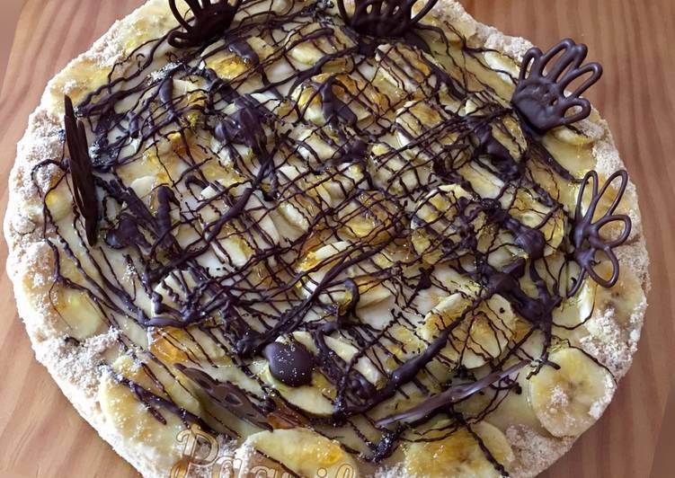 Tarta Plátano-Chocolate-Galletas 🍌🍫🍪sin horno