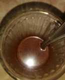 Chocolate líquido o nieve casera