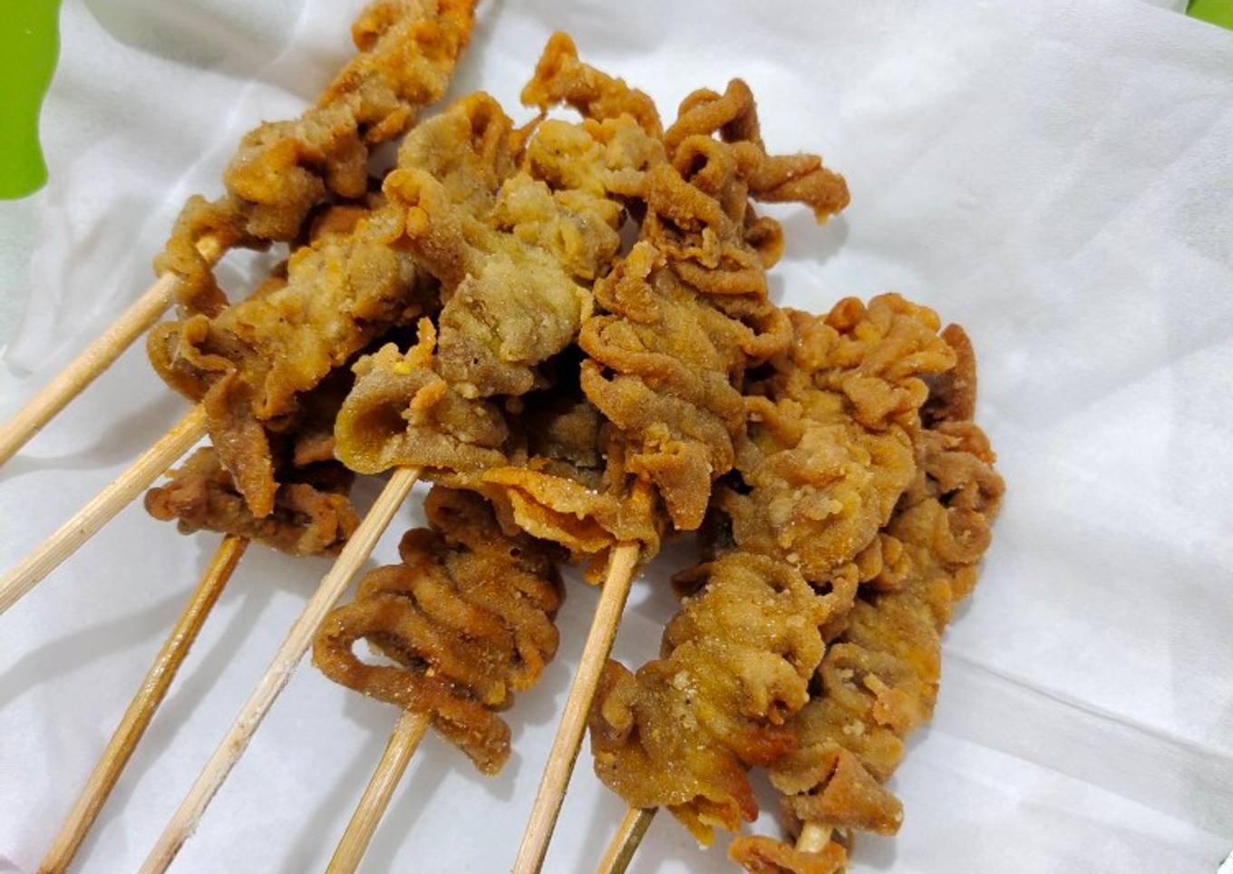 Resep Sate Usus kreesss krispi Bun Anti Gagal