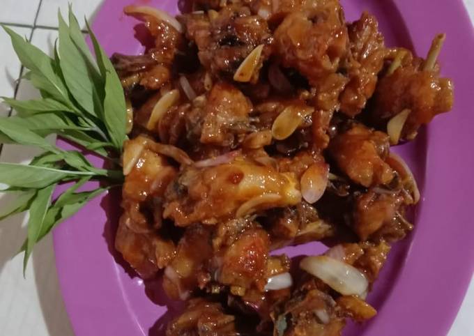 "Ayam goreng bawang lada" lezat🤤🤤😂😂😂😘😘😘😋😋😋👍👍👍💯💯