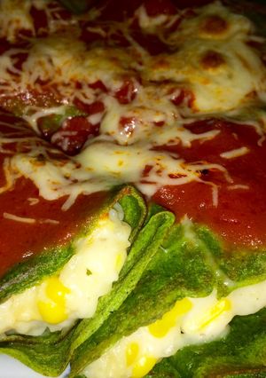Una foto de Crèpes con crema de choclo (fácil y rápido)